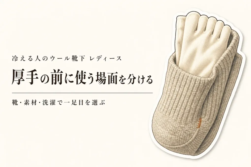 ウール靴下 レディース｜秋口に厚手を買う前の素材・洗いやすさ比較